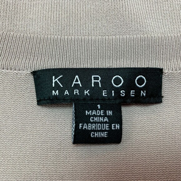 Karoo Mark Eisen Women's Top Size 1 Gray? Mauve? - Picture 8 of 8